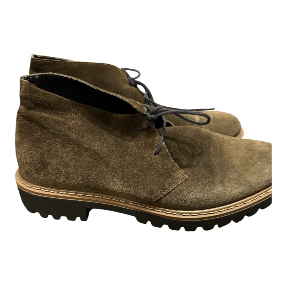Anna Fidanza Women’s Suede Chukka Boots Brown Italy Lug Sole EU 39 US 8 - Picture 2 of 6